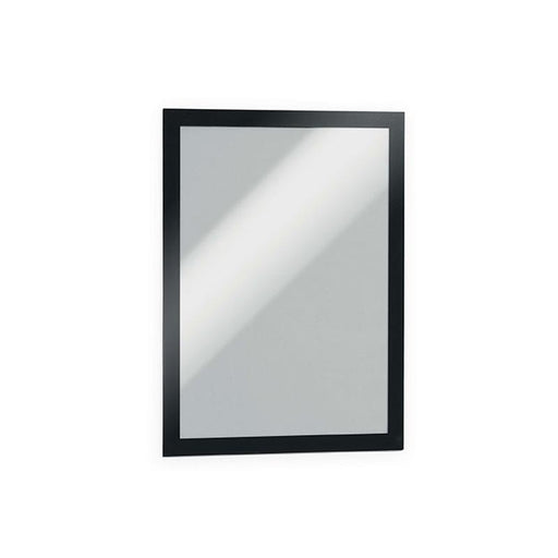 Durable Duraframe Self-Adhesive Sign Holder A4 Black Pk2 487201_1