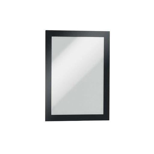 Durable Duraframe Self-Adhesive Sign Holder A5 Black Pk2 487101_1
