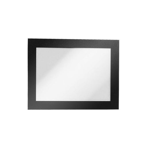 Durable Duraframe Self-Adhesive Sign Holder A6 Black Pk2 487001_1