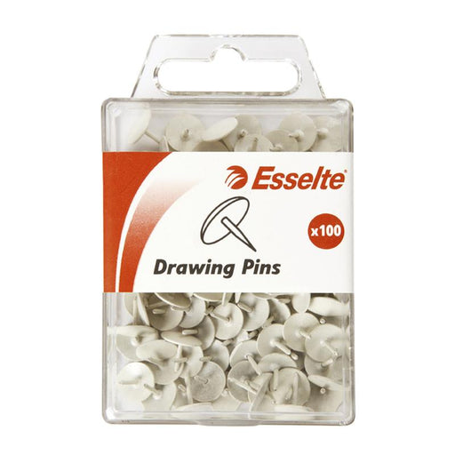 Esselte Pins Drawing Pk100 White 45107_1