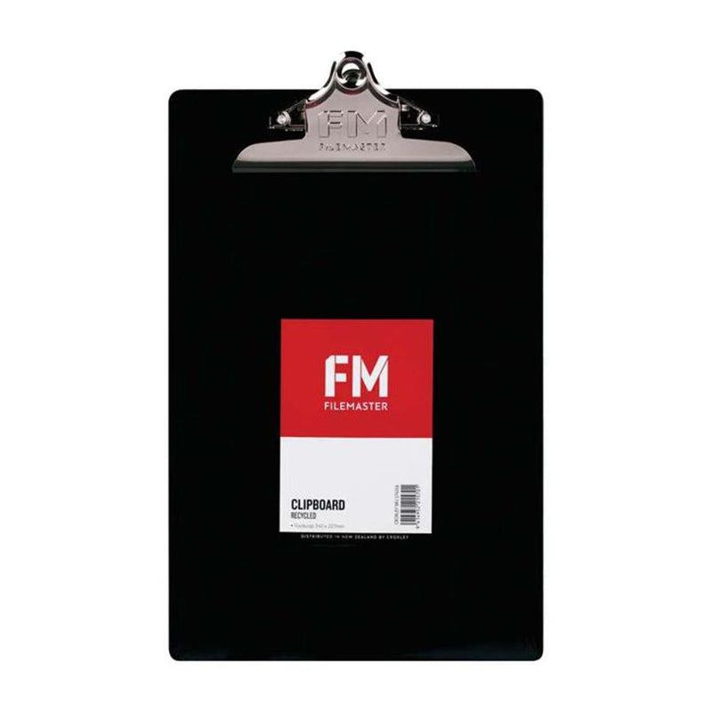 FM Clipboard Black Recycled Plastic Foolscap_2
