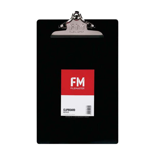 FM Clipboard Black Recycled Plastic Foolscap_2