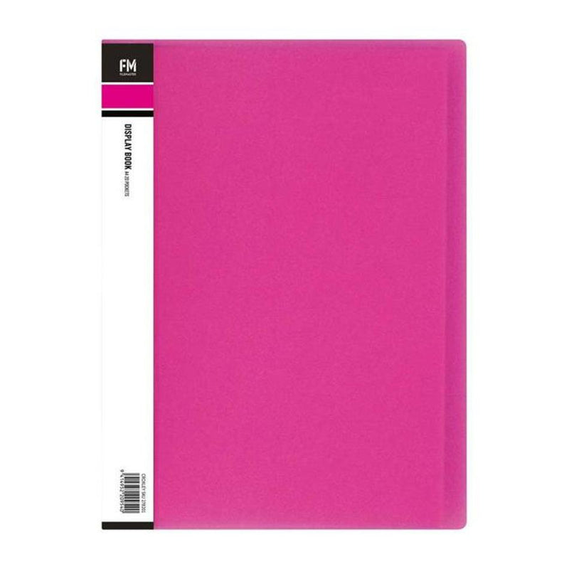 FM Display Book Vivid A4 Shocking Pink 20 Pocket_1