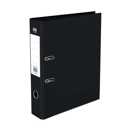 FM Vivid Black Lever Arch Binder Foolscap 70mm Spine_1