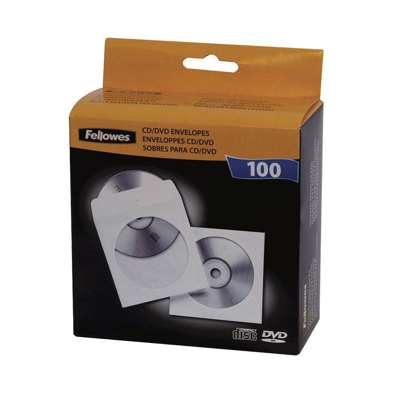 Fellowes CD Envelopes, Pack of 100 F90691_1
