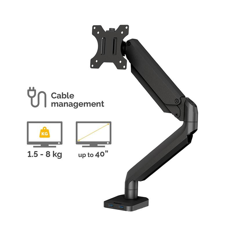 Fellowes Monitor Arm Platinum Single F8043301_3