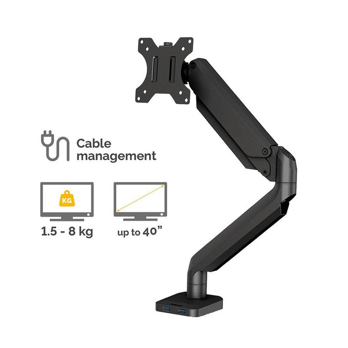 Fellowes Monitor Arm Platinum Single F8043301_3