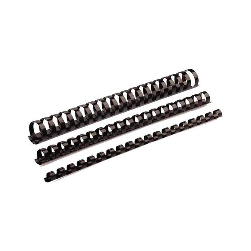 Fellowes Plastic Binding Coils 8mm Black Pack of 100_1