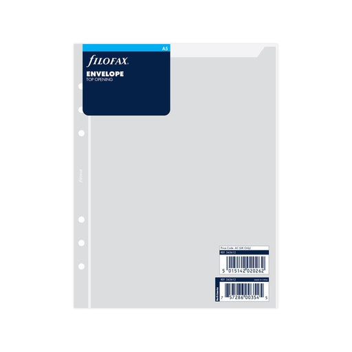 Filofax Accessory Translucent Envelope Top Opening A5 F343612_1