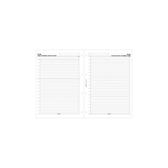 Filofax Organiser Refill To Do Lists A4 White F294073_2