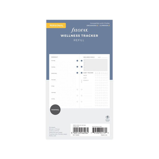 Filofax Organiser Refill Wellness Tracker Personal F132688_1
