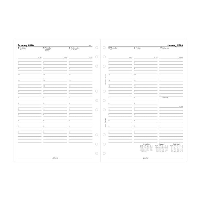 Filofax Refill Classic WTV With Appts Vertical Deskfax 2026 1001678_2