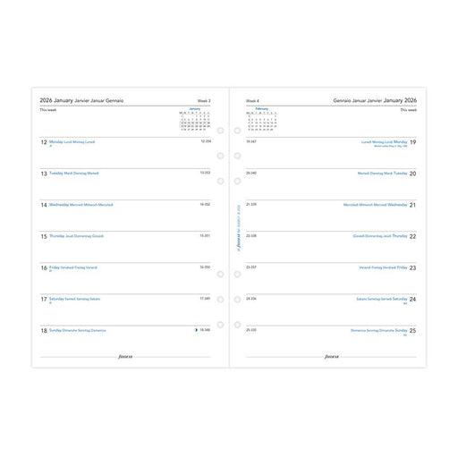 Filofax Refill Classic Week Per Page A5 ML 2026 1001675_2