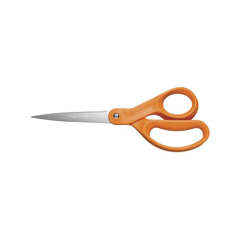 Fiskars Scissors 8" Orange Handle Straight FK34527097_1