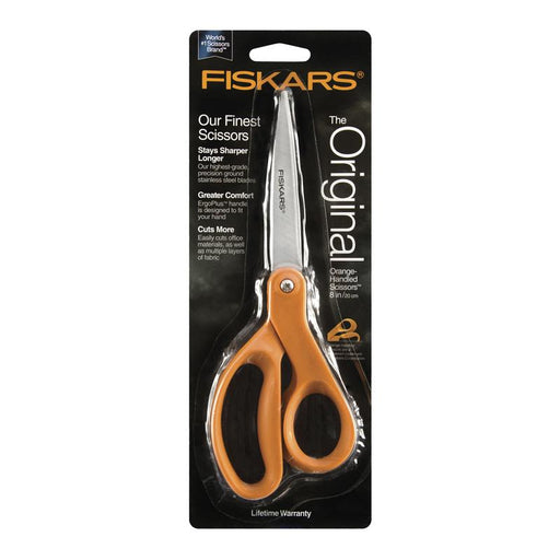 Fiskars Scissors 8" Orange Handle Straight FK34527097_2