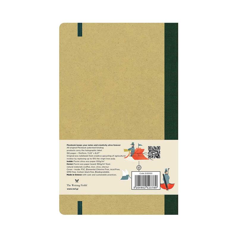 Flexbook Ecosmiles Notebook Medium Ruled Olive 2100103_3