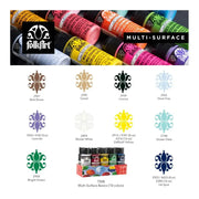 FolkArt Multi-Surface 59ml Basics Acrylic Paints - Set of 10, Satin Finish_2