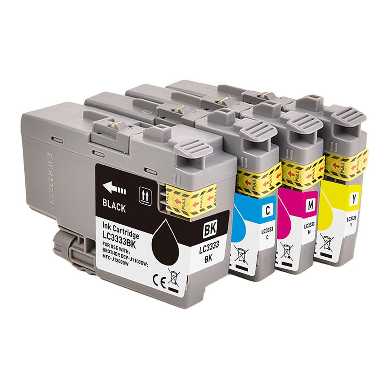 Okin Compatible Brother LC3333 BCMY Ink Value Pack