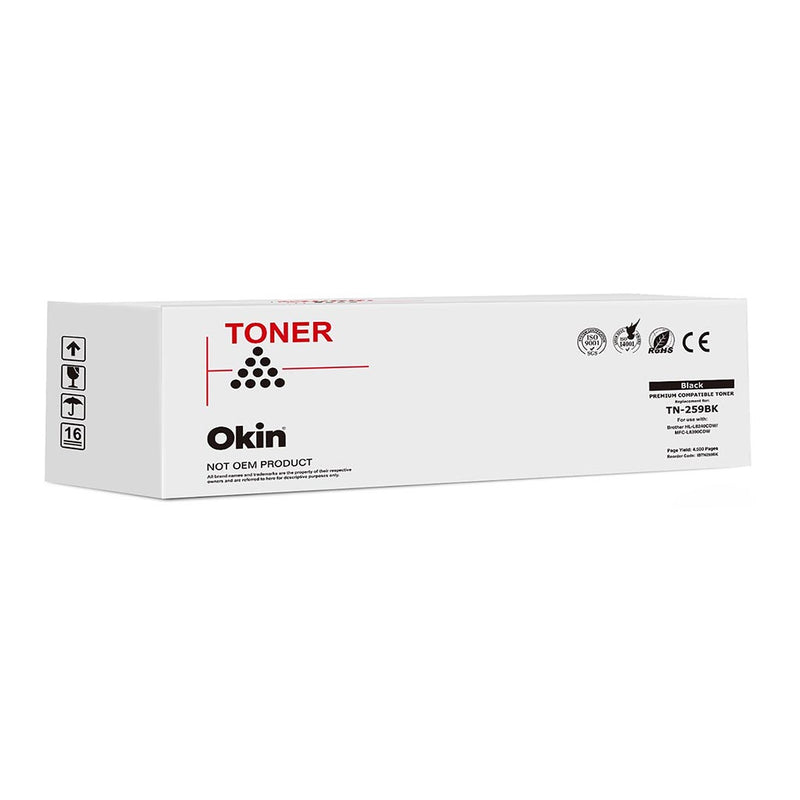 Okin Compatible Brother TN259BK Black Toner Cartridge