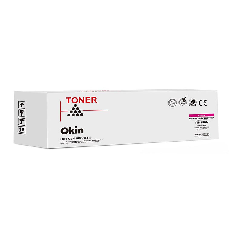 Okin Compatible Brother TN259M Magenta Toner Cartridge