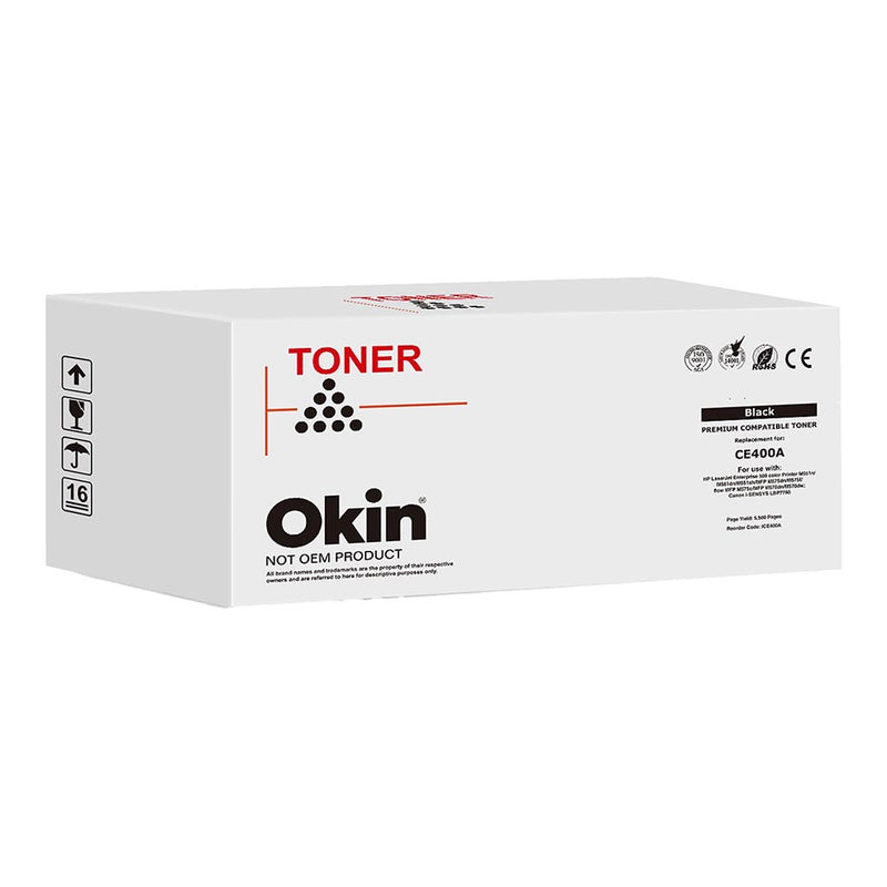 Okin Compatible HP CE400A CE250A Black Toner Cartridge (507A)