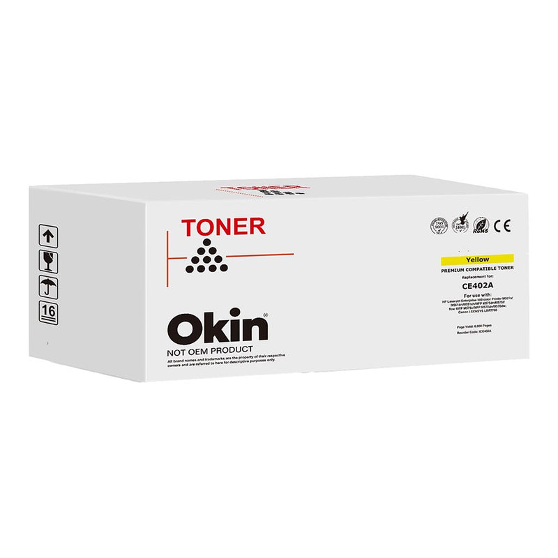 Okin Compatible HP CE402A CE252A Yellow Toner Cartridge (507A)