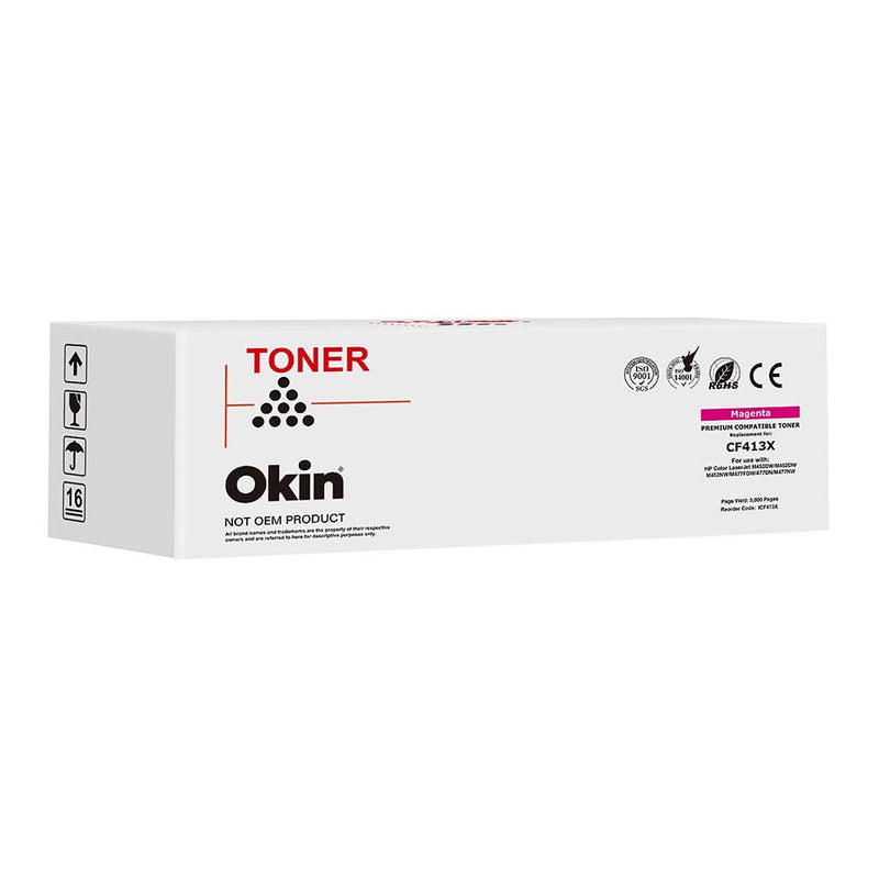 Okin Compatible HP CF413X Magenta Toner Cartridge (410X)
