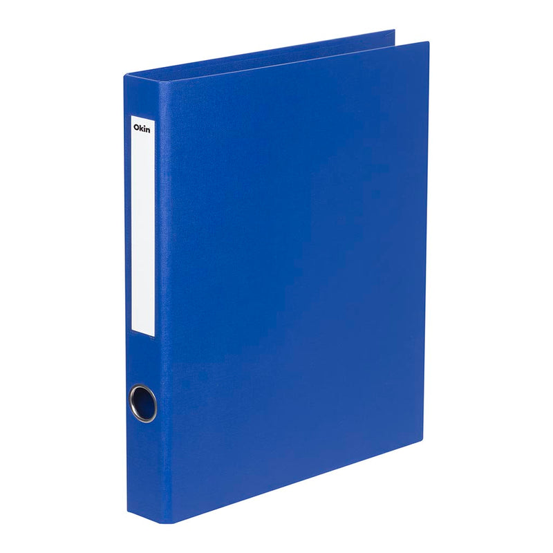 Okin Ringbinder Linen A4 2D 26mm Royal Blue