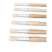 Jasart 582 Hog Round Brushes - Soft Hog Bristle, Oil Painting_4