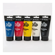Jasart Byron Kids 75ml Wash Paints Primary Set of 5, Non-Toxic_2