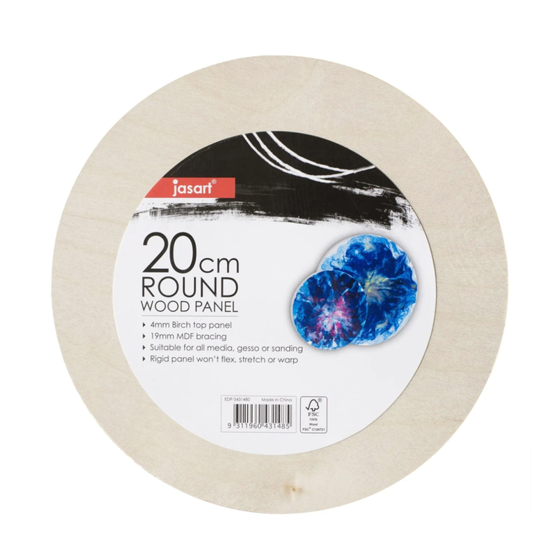 Jasart Round Wood Panels - Size 20CM_1
