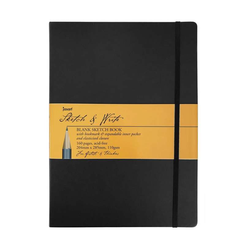 Jasart Sketch & Write Blank 110gsm 160 Pages Notebooks - Size A4_1