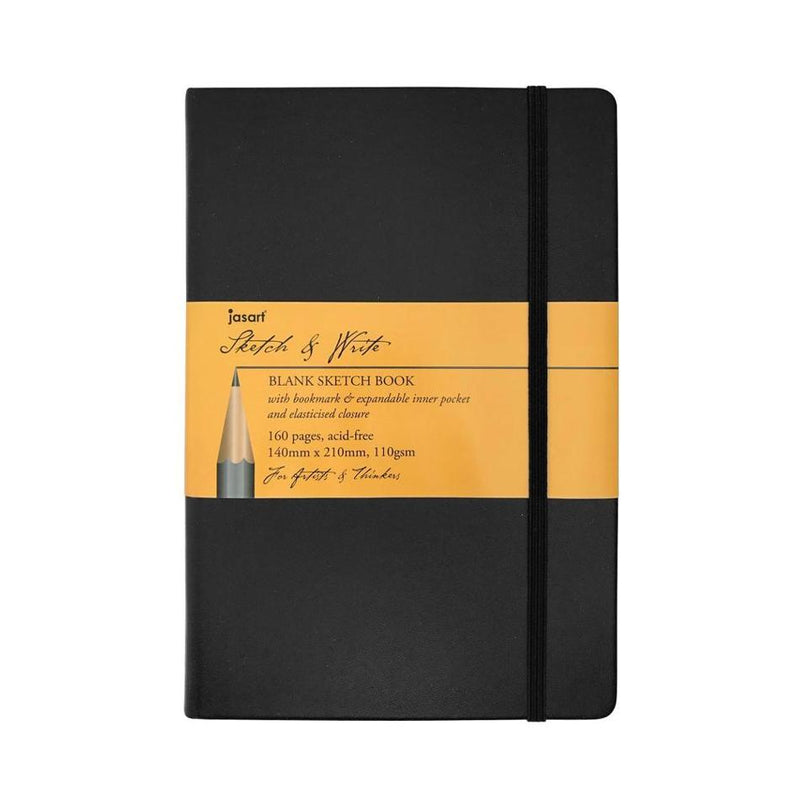 Jasart Sketch & Write Blank 110gsm 160 Pages Notebooks - Size A5_1