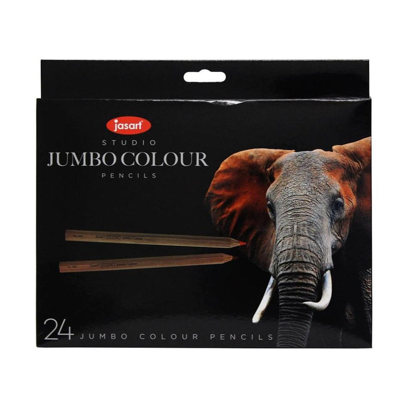Jasart Studio Jumbo Colour Pencils Pack of 24, 5.0mm Leads_1