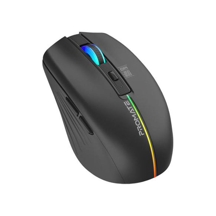 Promate Ergonomic Wireless Optical Mouse KITT.BLK