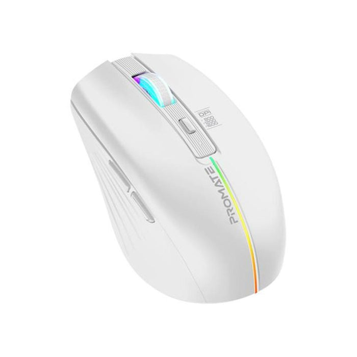 Promate Ergonomic Wireless Optical Mouse KITT.WHT