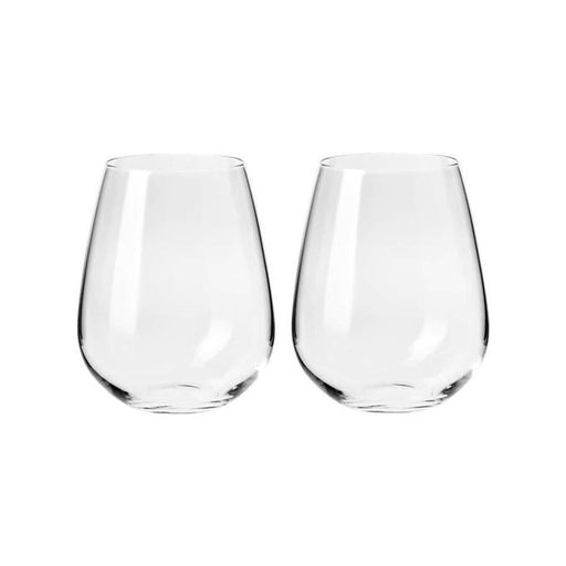Krosno Duet Stemless Wine Glass 500ML Set of 2 Gift Boxed KR0345_1