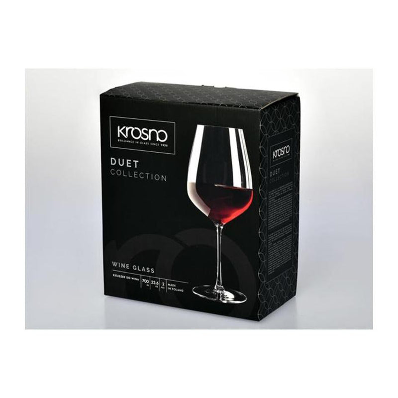 Krosno Duet Wine Glass 700ML Set of 2 Gift Boxed KR0342_2