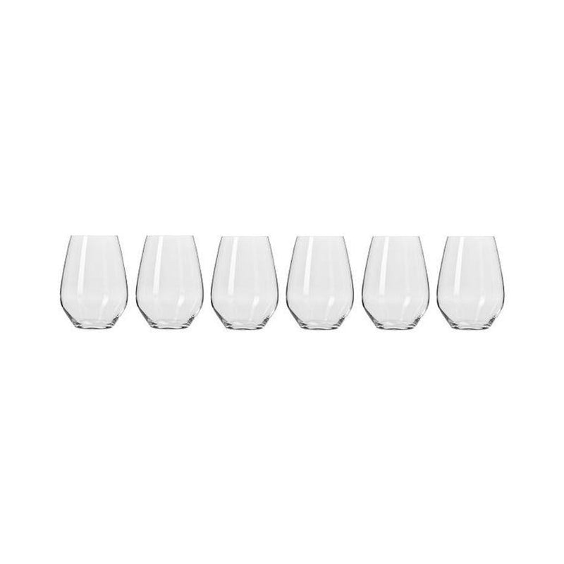 Krosno Harmony Stemless Red Wine Glass 540ml Set 6_1