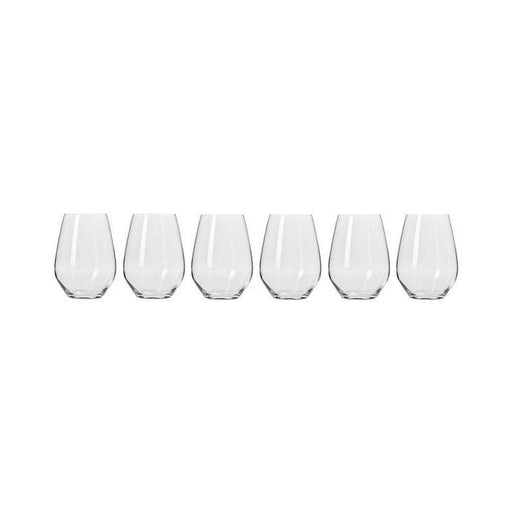 Krosno Harmony Stemless Red Wine Glass 540ml Set 6_1