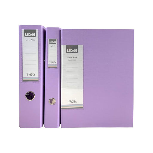 Ledah Pastels Display Book A4 Purple 20 Pocket 300021_2