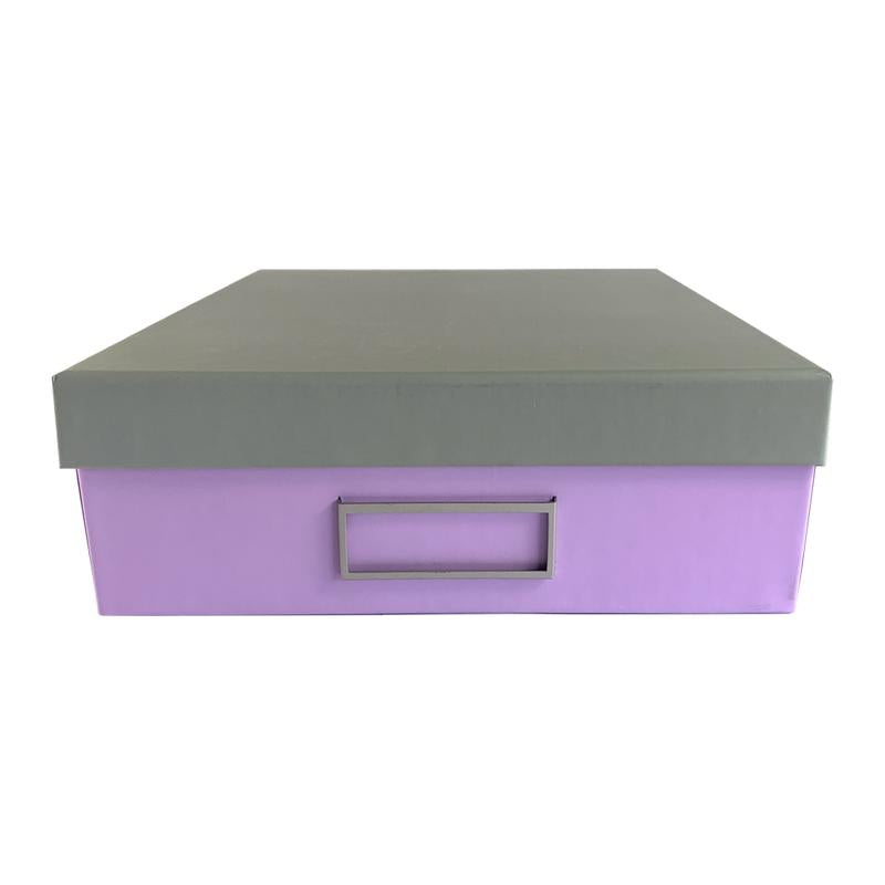 Ledah Pastels Storage Box A4 Purple 300027_1