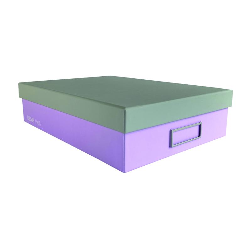 Ledah Pastels Storage Box A4 Purple 300027_2