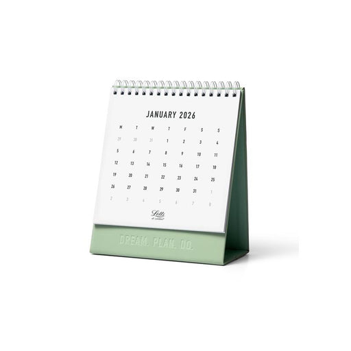Letts of London Desk Calendar Conscious 150x180mm Sage 2026 1001587_1