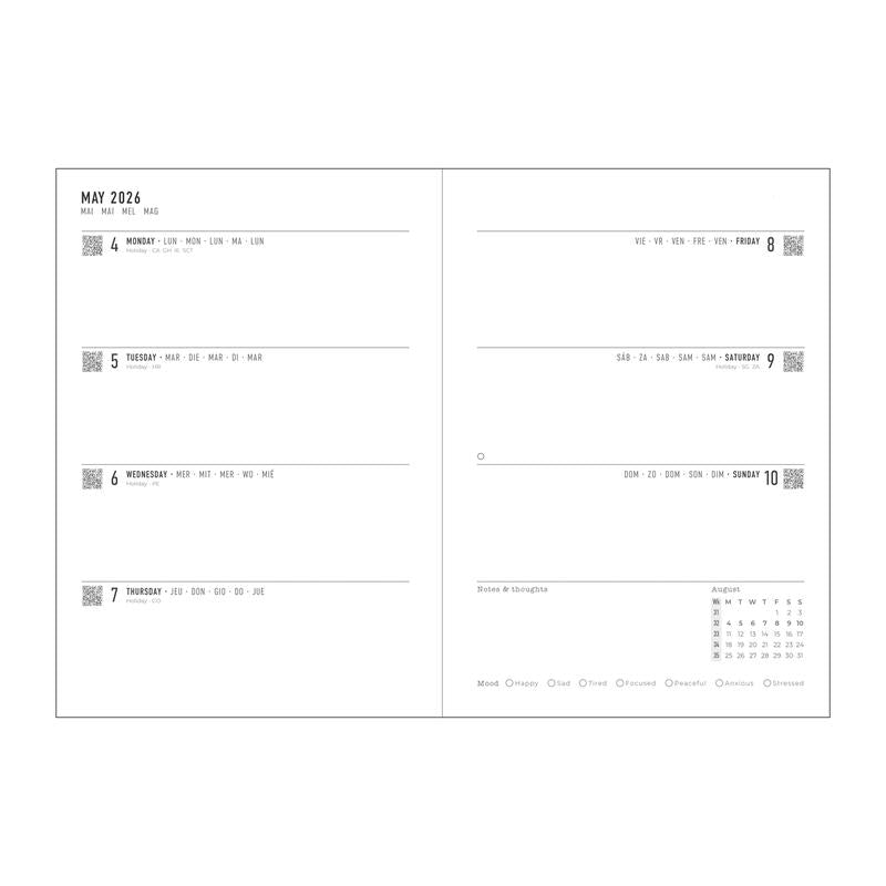 Letts of London Diary Celebrate A5 WTV Grey 2026 1001599_2