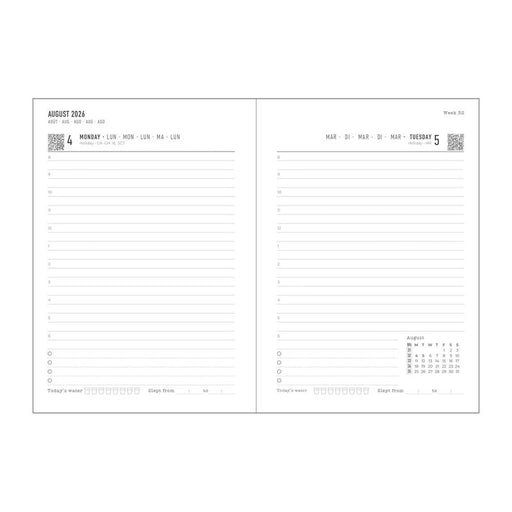 Letts of London Diary Conscious A6 DTP Clay 2026 1001611_2