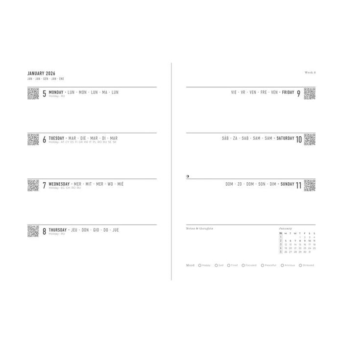 Letts of London Diary Conscious Evergreen A6 WTV Clay 2026 1001632_2