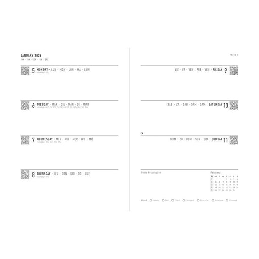 Letts of London Diary Conscious Evergreen A6 WTV Clay 2026 1001633_2