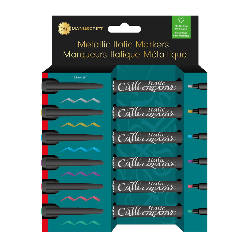 Manuscript Callicreative Metallic Markers Set Of 6_1