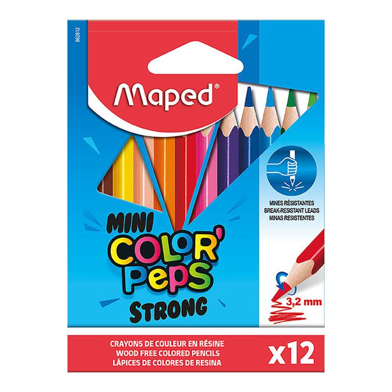 Maped Strong Colour Pencils Mini Pack 12 Assorted 8862812_1